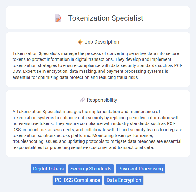Tokenization Specialist Job Description and Career Detail