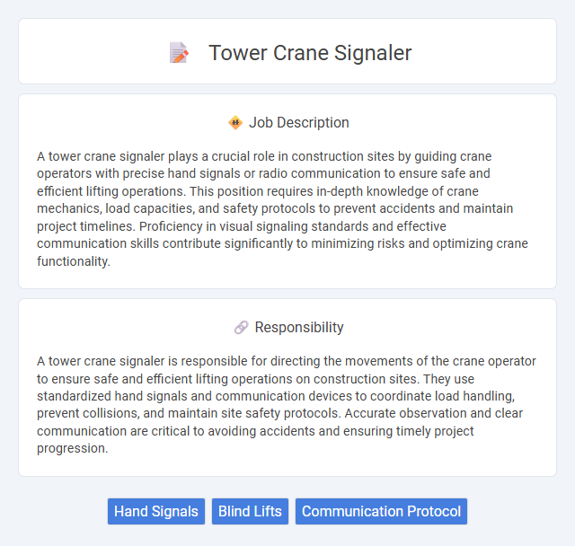 Tower Crane Signaler Job Description and Career Detail