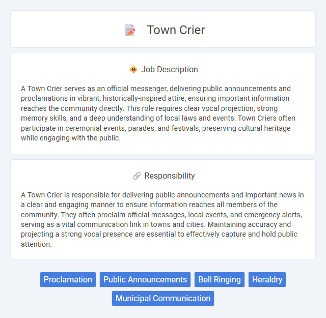 Town Crier Job Description and Career Detail