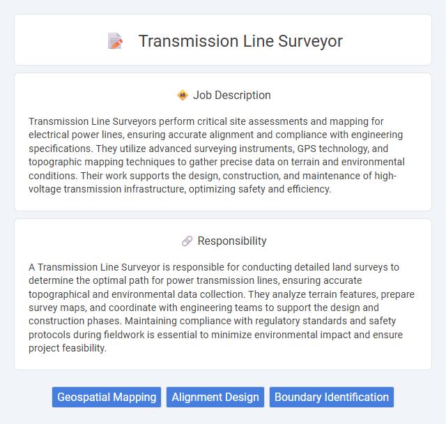 Transmission Line Surveyor Job Description and Career Detail