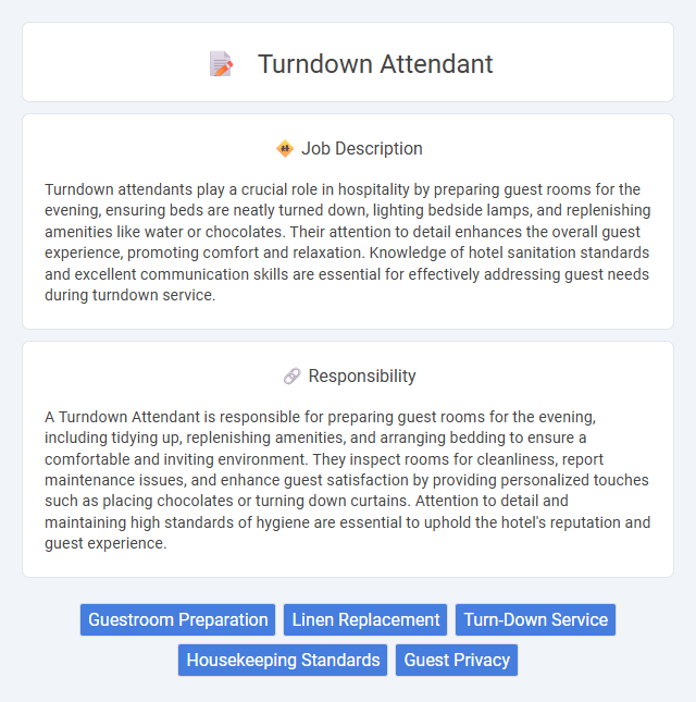 Turndown Attendant Job Description and Career Detail