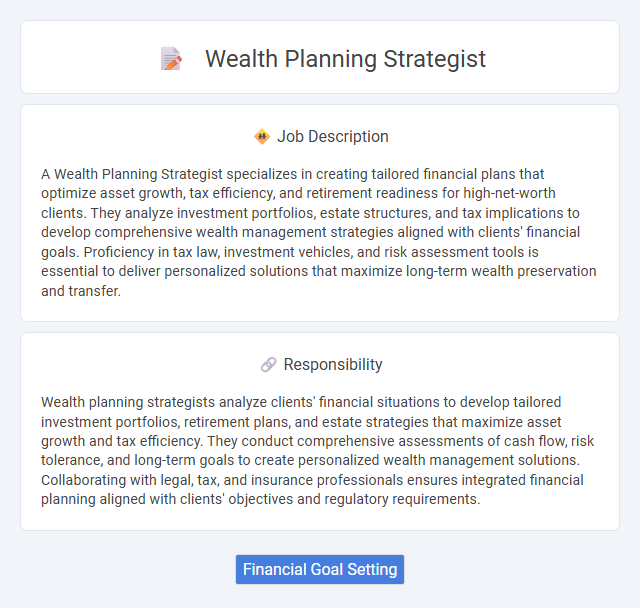 Wealth Planning Strategist Job Description and Career Detail