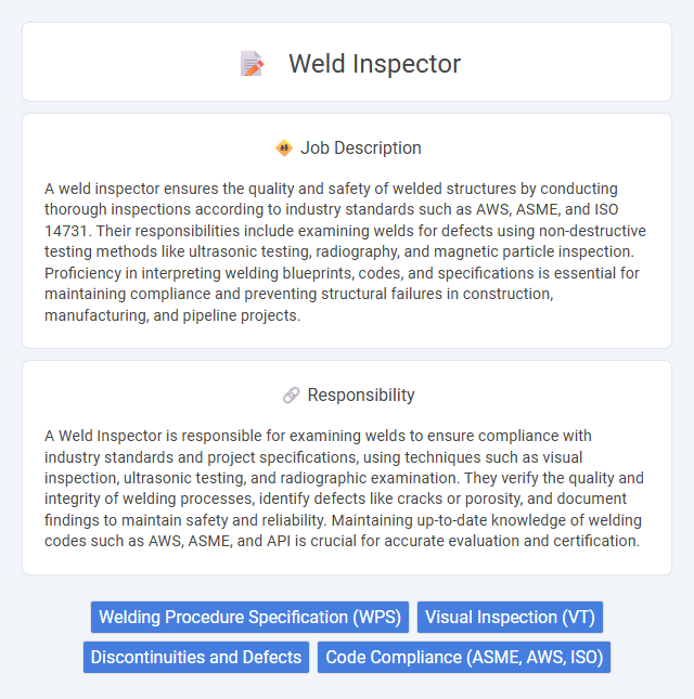 Weld Inspector Job Description and Career Detail