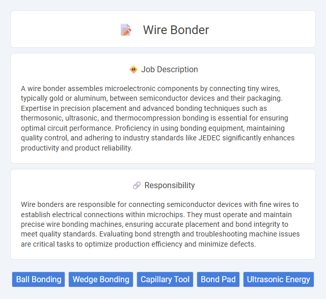 Wire Bonder Job Description and Career Detail